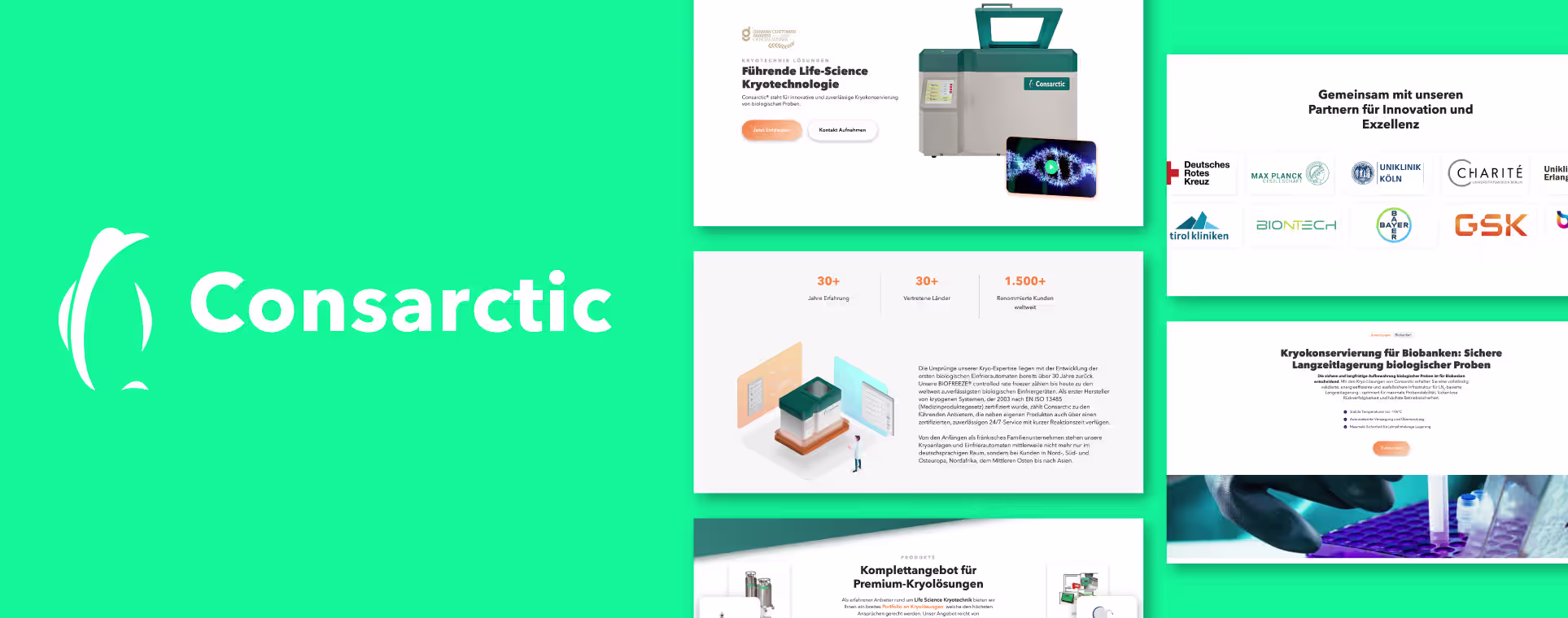 Consarctic — Website Projekt Okapi Digital Frankfurt